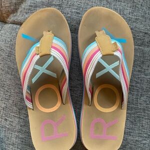 Roxy Multicolor Striped Sandals